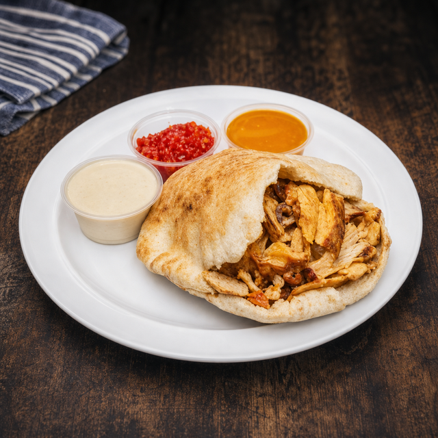Chicken Shawerma Sandwich.